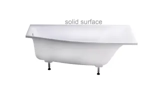 Ванна из искусственного камня Astra-Form Скат 01010083 правая 170x75 см белый матовый